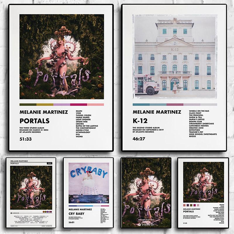 Плакат Мелани Мартинес, новый музыкальный альбом 2023, порталы, певица, звезда, скандинавская эстетика, хип-хоп, холст, живопись, настенное искусство, домашний декор