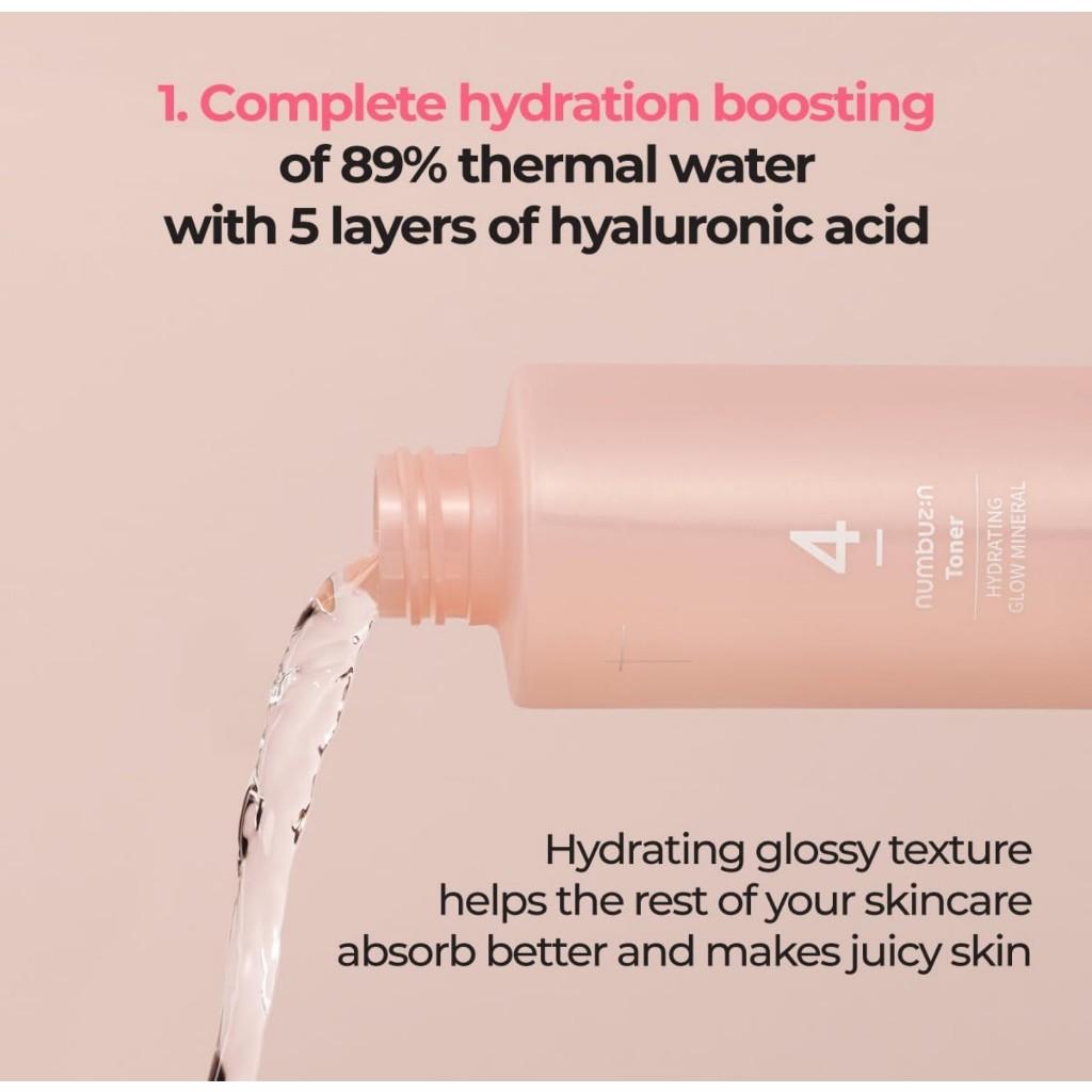 [Numbuzin] No.4 Hydrating Glow Mineral Toner, 200mL