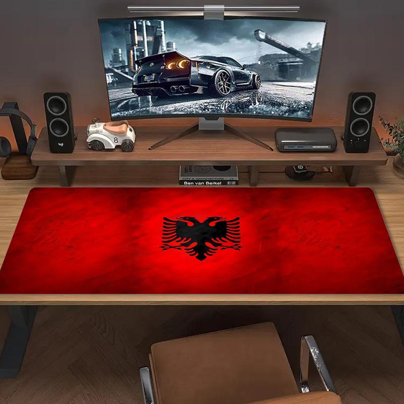 Карта Албании Цветная Коврик для Мыши Большой Игровой Стол Подушка Нескользящий Ноутбук Планшетт Большой Коврик для Мыши XXL Коврик Мини ПК Игровой Коврик С Заблокированным краем