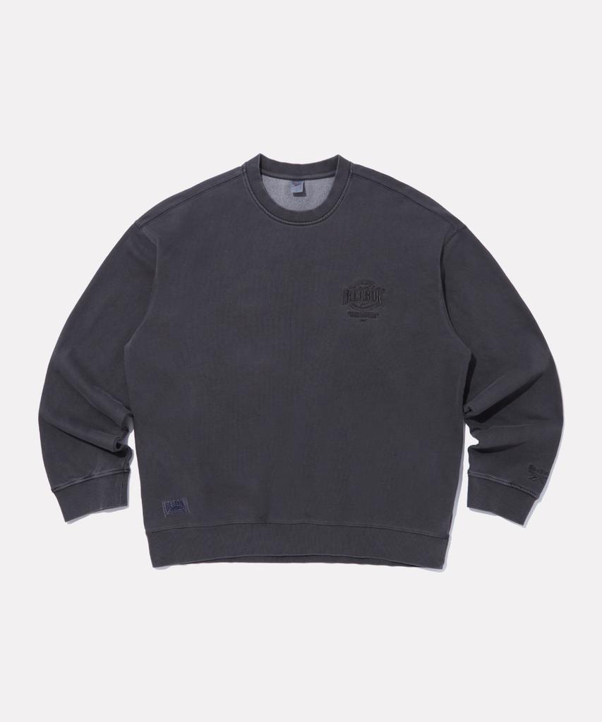 REEBOK Garment-Dyed Sweatshirt - Charcoal