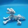 3D-печатные статуэтки таксы-скелета, костяные украшения для такс, статуэтки собак-скелетов и подвижные щенки