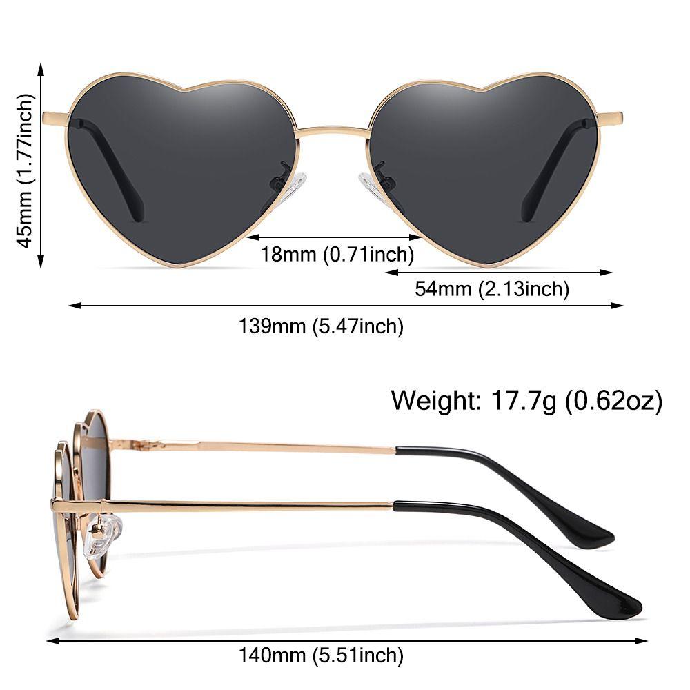 Fancy Accessories UV400 Protection Heart Sun Glasses Heart-Shaped Sunglasses Shades 90s Glasses