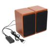 Компьютерные колонки Стабильный USB Мини Проводной Bluetooth Настольный сабвуфер для Домашнего ПК Ноутбука Орех