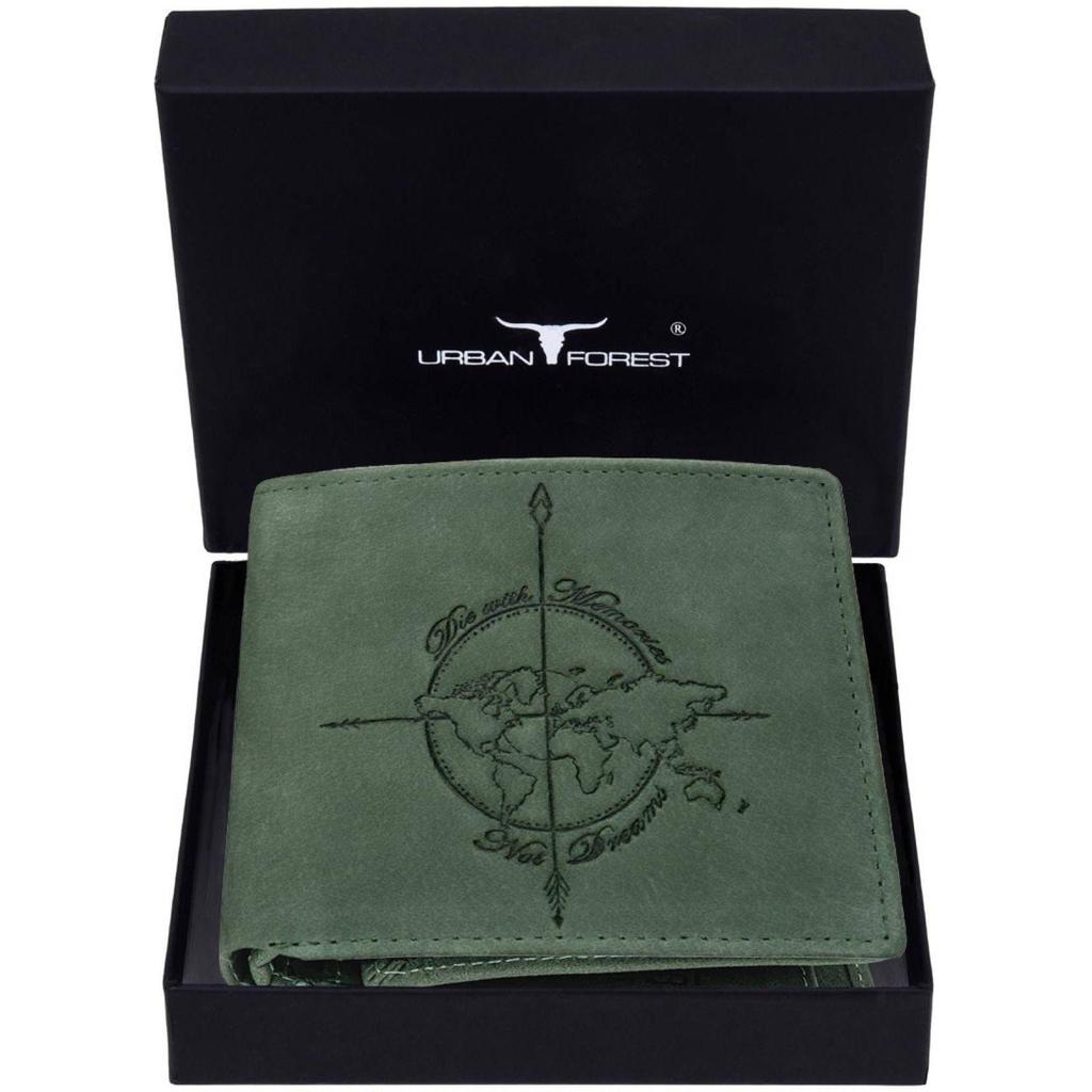 Мужской повседневный кошелек из натуральной кожи с RFID-меткой - стандартный размер (6 слотов для карт) Мужской кошелек