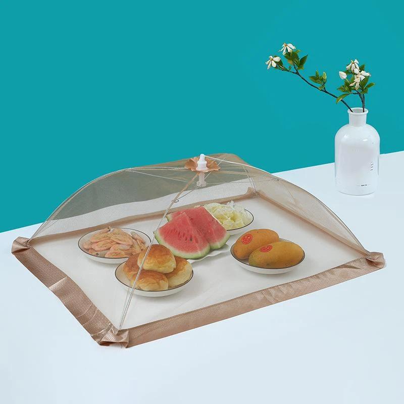 Food Cover Umbrella Table Dishes Mesh Cover Foldable Breathable Anti-Fly Food Net Tent