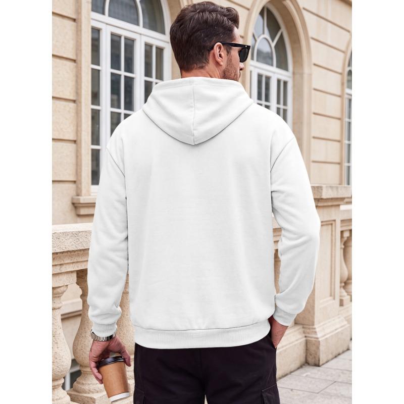 Men S American Style Pullover Hoodie With Side Anti Theft Zipper Kangaroo Pocket