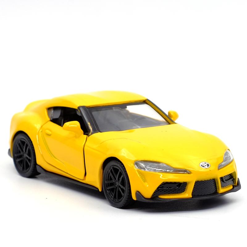 YVAZ6 1:36 Toyota Supra Sports Car RMZ CITY Alloy Diecast Car Model Toy With Pull Back For Children Gifts Toy Collection F162