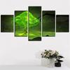Wall Art Canvas Painting 5 Piece Prints Green Big Tree Posters Anime Plant Modular Pictures Home Decor Bedroom Decoration No Frame
