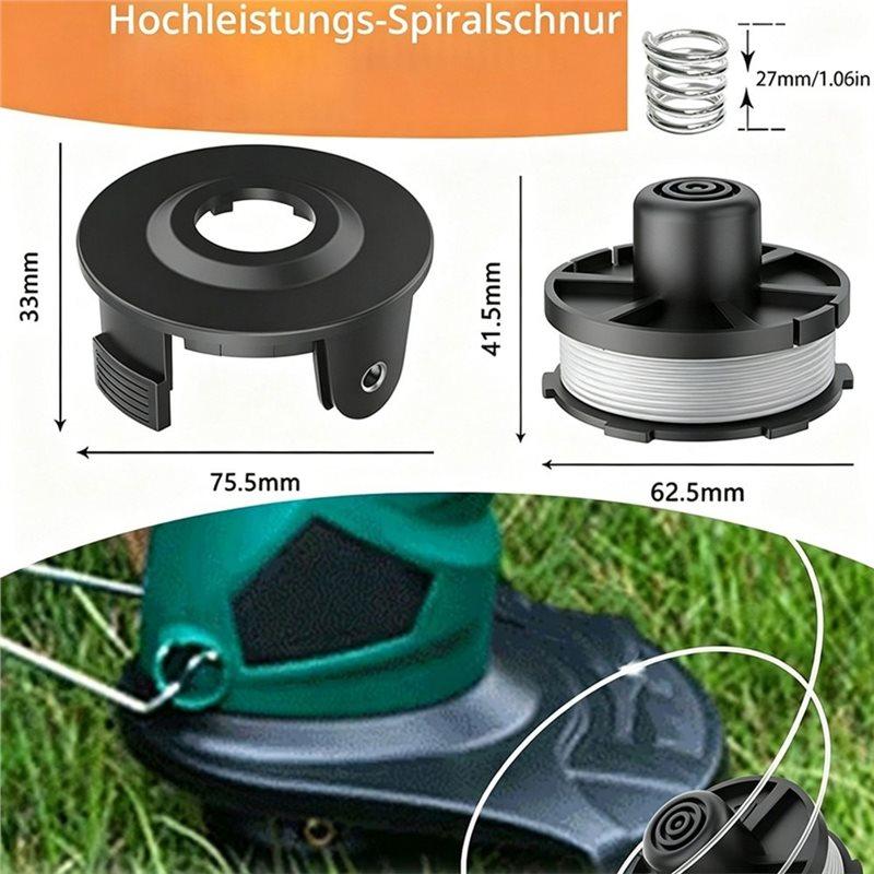 J1UL1N 4 сменные шпули + 1 крышка триммера + 1 пружина для Makita