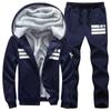 Plus Size 9xl Winter Tracksuit Men Sweatshirt Sporting Set Fleece Thick Hooded Running Sportsuit
