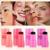 4-Color Jelly Blush Stick Q Pinberry Lip Dye Stick Natural Lip Gloss Stick For Lips And Cheeks