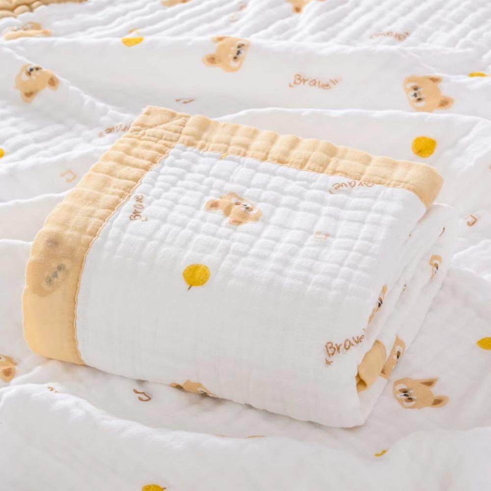 Baby Pure Cotton Class A Soft and Breathable Six-layer Integrated Children's Bath Towel Kindergarten Small Quilt