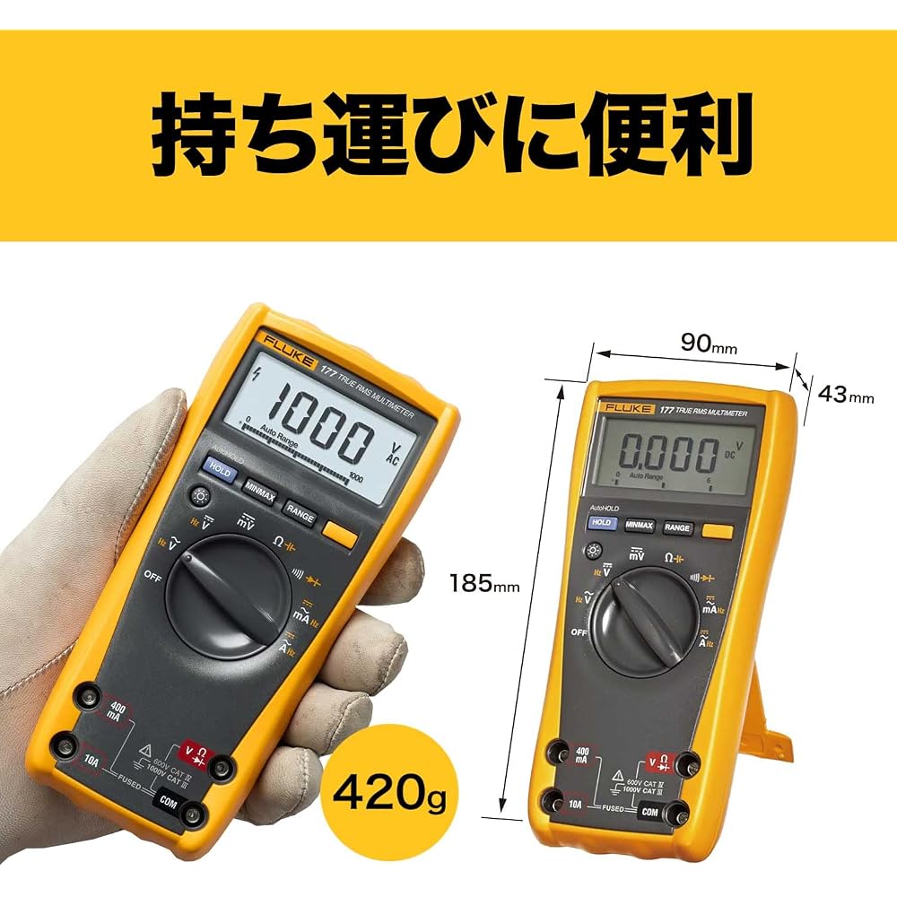 Fluke Digital Multimeter True RMS High Precision Voltage Current Resistance Tester Model 177