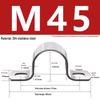 304 Stainless Steel U-Shaped Pipe Clamp for Horse Riding, Water Pipes, and Saddle Clips.