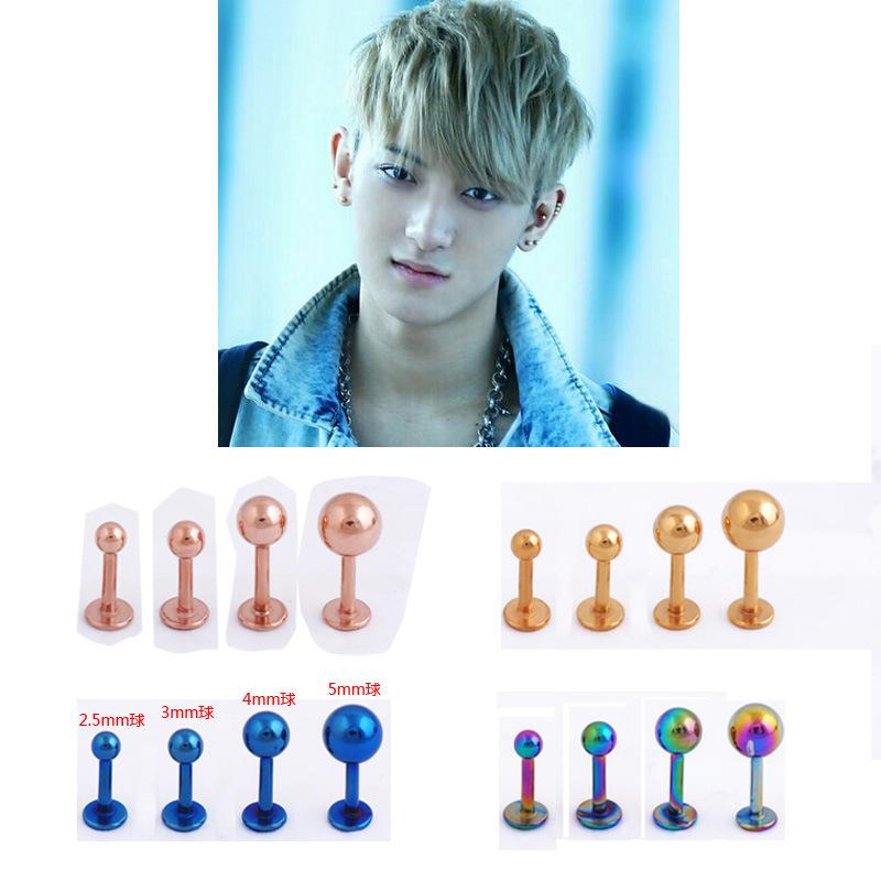 Защита окружающей среды, нержавеющая сталь 2,5/3/4/5 мм, стальной шарик для губ, ногтей, ювелирные изделия для губ