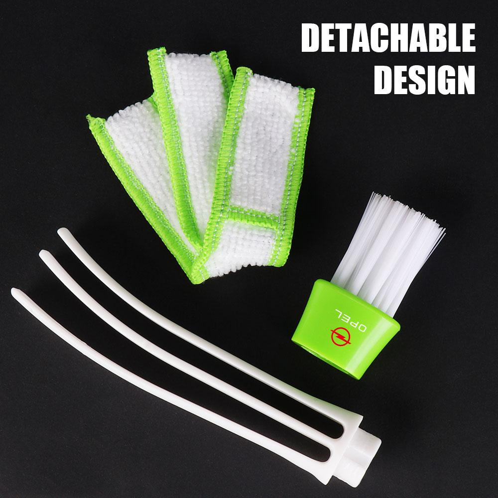 Double Ended Brush Car Air Outlet Dashboard Cleaning Detail Dust Brushes For Opel Mokka Corsa Meriva Zafira Astra Car Valve Cap