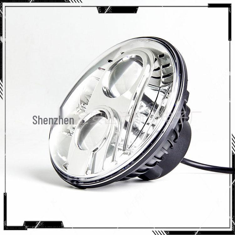 7" 80W LED High/Low Beam Headlight with DRL for Jeep Wrangler, Harley, Hummer.