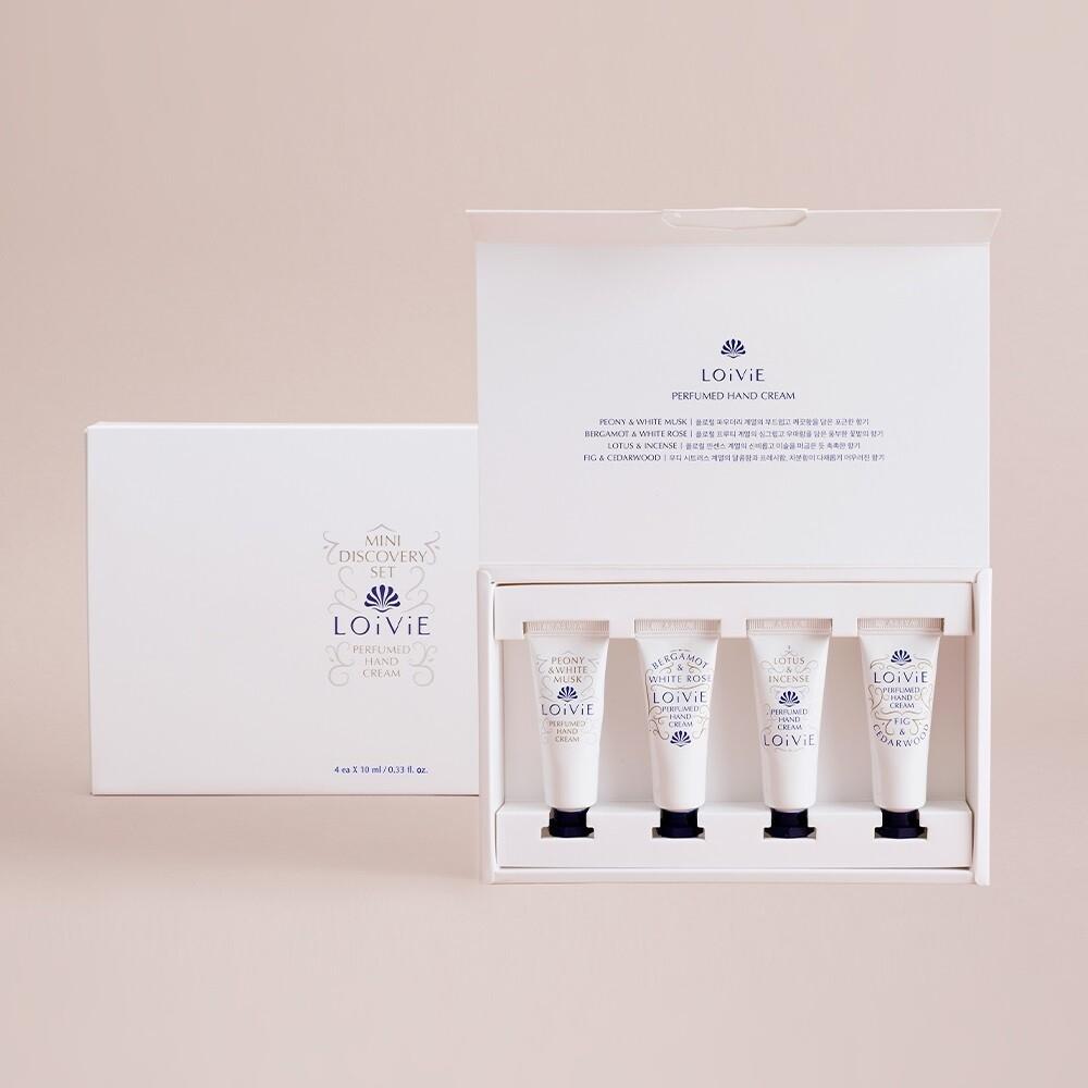 LOiViE Парфюмированный крем для рук Mini Discovery Set 10 мл*4 шт.