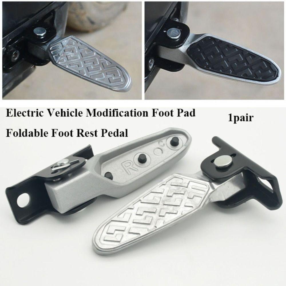 1pair 3 Styles Electric Vehicle Aluminium Alloy Foot Rest Pedal General Electric Vehicles