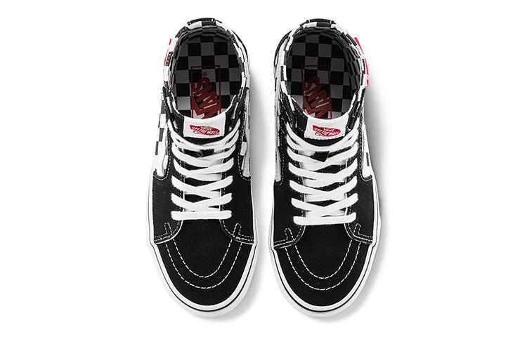 Men's Sneakers Vans SK8 HI Checkered 'Black White'