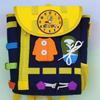 Monterey Felt School Bag, Felt Learning Board, DIY Plush Backpack, Children Bag Toy