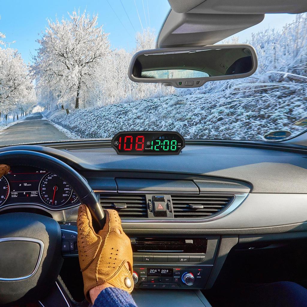 Солнечный проекционный дисплей Устройство для мониторинга скорости автомобиля Автомобильный цифровой спидометр для седанов, внедорожников, грузовиков, водителей автопарка