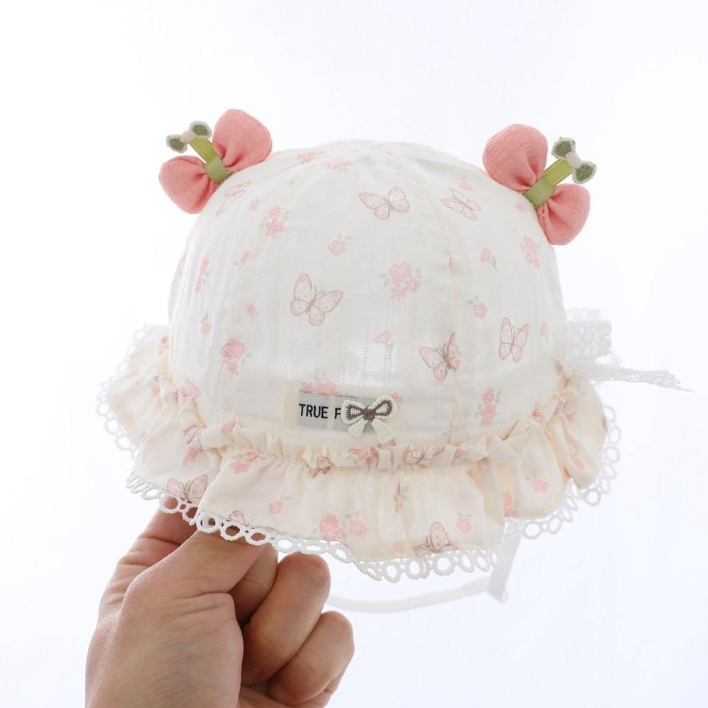 Sun Protective Sun Hat Thin Bucket Hat Princess Style Baby Cap Girl