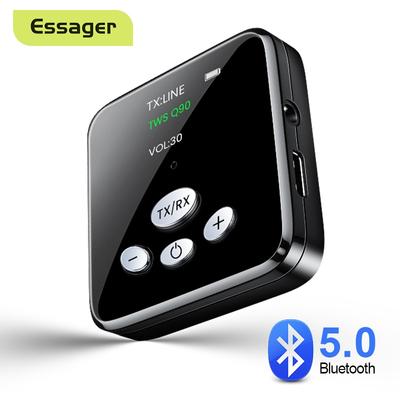 Essager Bluetooth-передатчик, приемник, разъем 3,5 мм, Bluetooth 5,0, Aux, беспроводной аудиоадаптер для ПК, ТВ, наушников, автомобильного компьютера