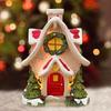Рождественская курильница для благовоний в виде домика, смоляная деревенская курительная труба, держатель для благовоний в виде конуса, креативная курильница для благовоний в стиле коттеджа для праздничного домашнего декора