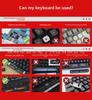 Universal Transparent Mechanical Keyboard Keycap Set: High Light Transmittance, Fits 61/68/87/98/104/132 Key Models