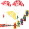 10pcs Figure Soldier Children's Educational Outdoor Toy Parachute Soldier Sports Play  Educational