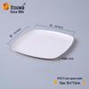 Wuhe White Melamine Square Plate