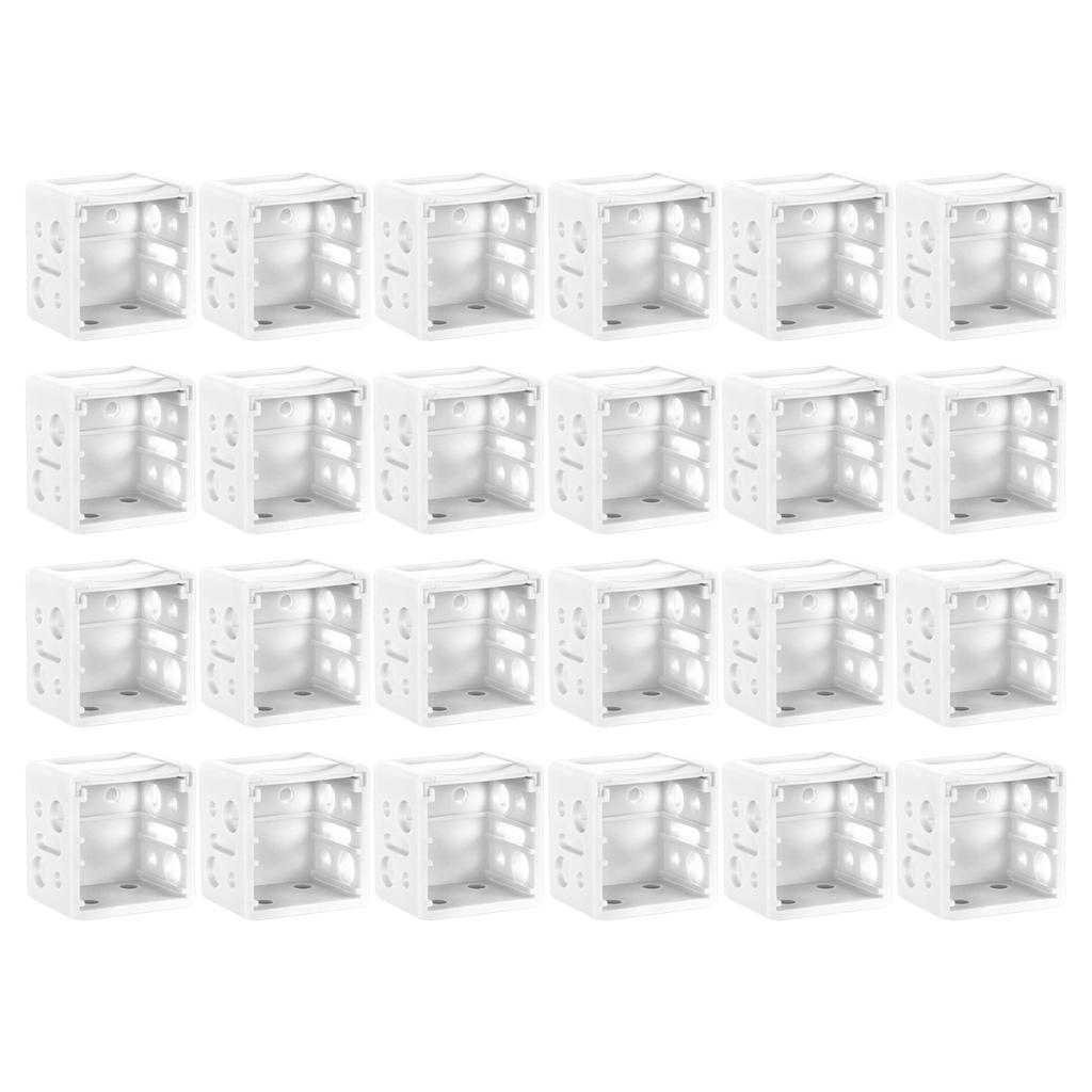 6/24 шт. Пластиковые кронштейны для крепления жалюзи, профильная коробка, белый держатель для потолочного перекладина для установки жалюзи на окна, код для установки штор