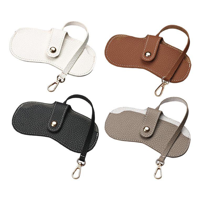 Sunglasses Storage Bag: Summer Hot-Selling, Leather Portable Hanging Bag for Sunshade and Myopia Glasses
