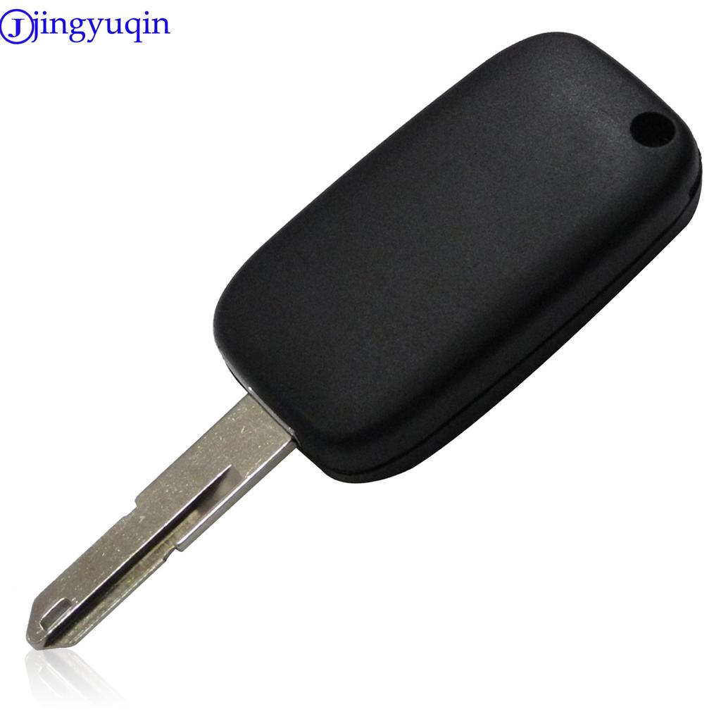Jingyuqin 2 Buttons Car Key Case Cover Remote Flip Folding Car Key Shell For Renault