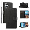 For iPhone 17 Phone Case Line Imprint Leather Wallet Cover with Wrist Strap