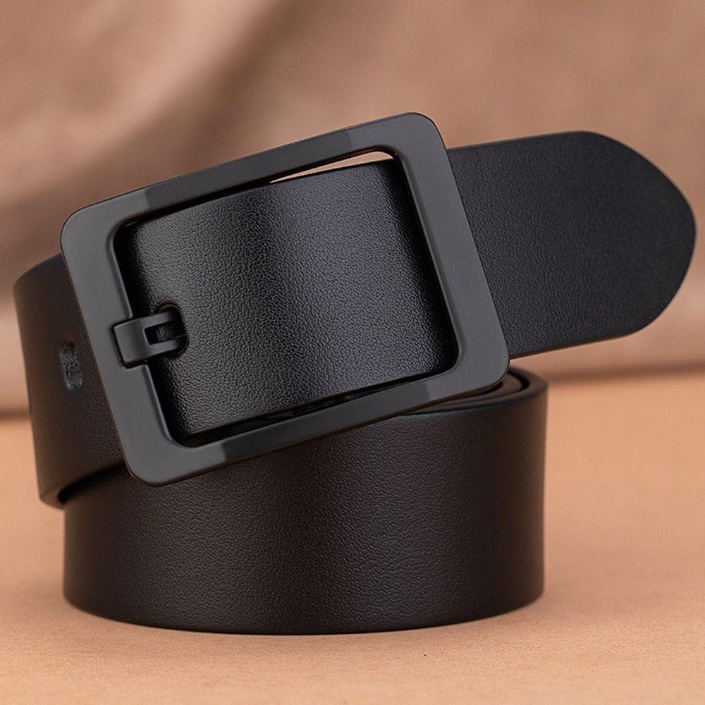 Casual Leather Belt Versatile Trouser Dress Belts Fashion Waist Strap