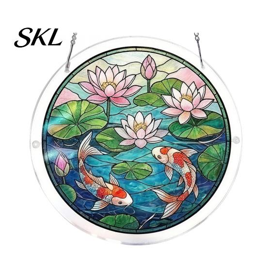 High Transparency Acrylic Art Puzzle Suncatcher, Artistic Window Hanging Ornament, 7.48 Inch Sun Catcher Decoration, Ideal for Gifting And Home Decor