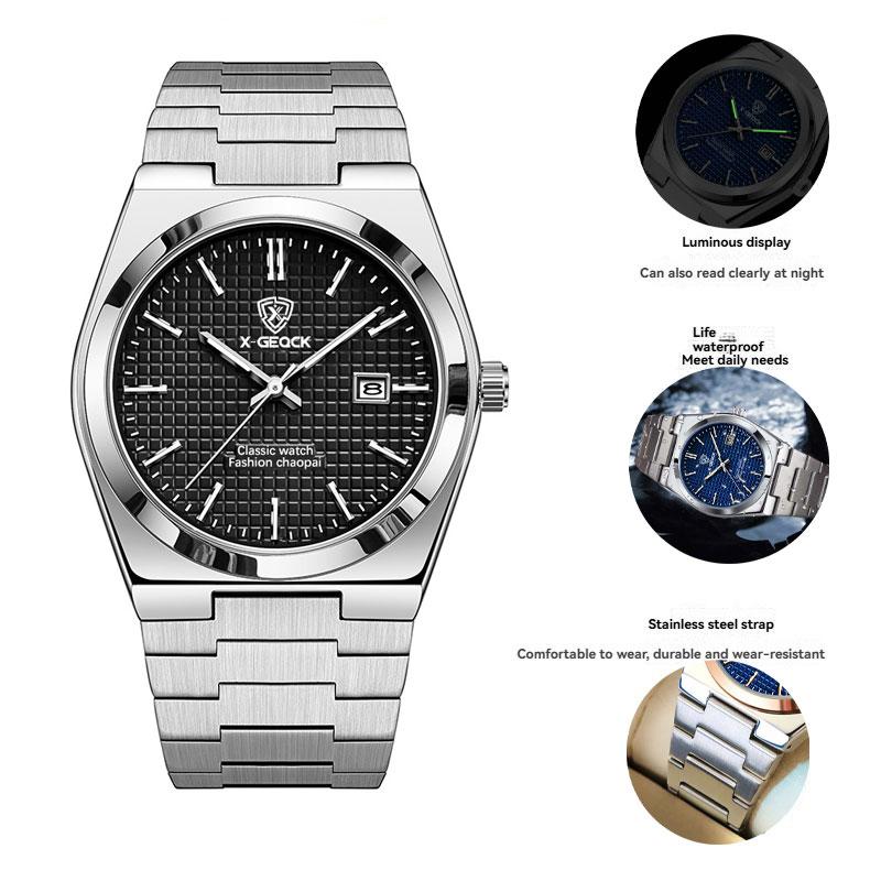 2026 Luxury Watches New Casual Stainless Steel Band Business Quartz Wristwatch With Luminous Pointers Montre Pour Homme