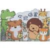 Шелковые круглые коврики с изображением животных из мультфильмов для дома, устойчивые к пятнам ковры, бытовые коврики из ПВХ для входной двери, которые можно разрезать