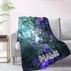 Flowers And Tigers Customize Your Name Blanket Warm Comfortable And Soft Blankets Are Suitable For Home Lunch Break Blanket Office Sofa Sofa Gift To