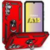 Coque De Protection - Booling - Pour Samsung Galaxy A15 5G - Rouge - Rigide - Support Pivotant 360°