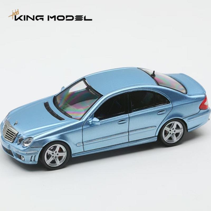 In Stock King Model 1:64 Mercedes-benz E63 Amg W211 Series Simulation Alloy Miniature Die-casting Car Model Custom Toys Gift