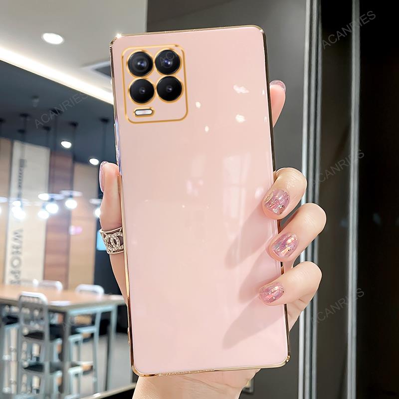 Роскошный модный чехол-держатель с кольцом для Oppo Realme 8 7 Pro 8i 4g Gt Neo 2 3t 5 Master Edition 5g, силиконовая задняя крышка-подставка