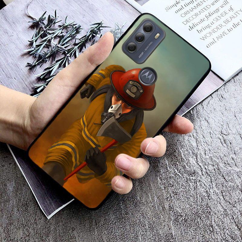 Чехол Firefighter Heroes Fireman для Motorola Moto EDGE 20pro EDGE 20lite E6 E7, чехол GSTYLUS GPLAY GPOWER G5GPLUS G30 G100 Coque