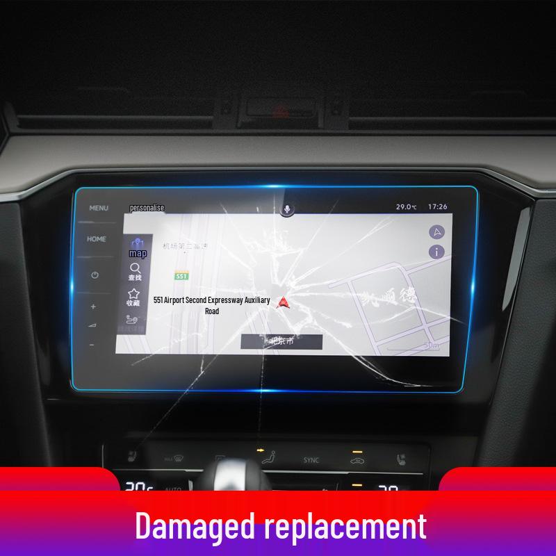 Защитная пленка из закаленного стекла для экрана навигации Volkswagen Weilan 21, для приборной панели.