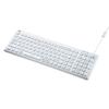 Sanwa Supply SKB-BS7W Keyboard, White, Wired USB Connection, Waterproof and Dustproof
