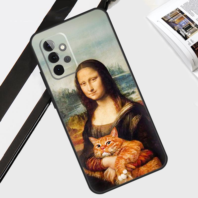 Renaissance Cats Rich Art Case For Samsung Galaxy A12 A22 A32 A52 A56 A36 A26 A16 A06 A54 A34 A14 A13 A53 A15 A35 A55