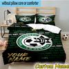 Custom Name Maccabi Haifa Fc Crest Bedding Set 3PCS Duvet Cover Closure Includes 1 Duvet Cover & 2 Pillowcases for All Seasons Bedroom Decor