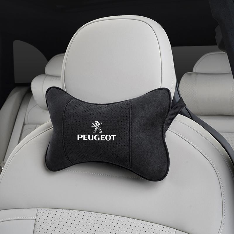 Дышащая автомобильная подушка под шею из замши для Peugeot 208 2008 5008 408 308 3008 508 4008 Landtrek Rifter e-Expert e-TRAVEL